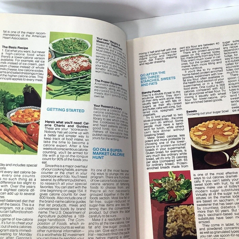 2‎ Family Circle Great Desserts Low Calorie Cooking Cookbook 1978 Hardcover VTG